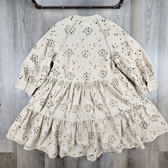 Anthropologie dRA Yara Mini Eyelet Dress size M - Picture 2 of 7
